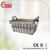 Home organization wire toy storage basket , Hot selling Cheap metal basket, Wholesale S/2 Liner Iron Wire Basket