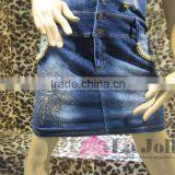 2016 Summer Hot Drilled Braces Denim Dresses for Women thumbnail-2