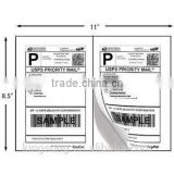 easy peel off half sheet shipping label sticker 8.5*5.5 for Palpal/Amason/Ebay