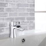 Solid Brass Chrome Plated Modern Long Neck Basin Tap thumbnail-3