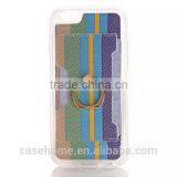 Leather Coated Soft TPU Case for IPhone 6 Ring Grip Stand Holder Cover Case thumbnail-4