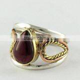 Fabulous !! Garnet 925 Sterling Silver Ring, Silver Jewelry Wholesaler, Indian Silver Jewelry thumbnail-2