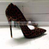 Catwalk New Arrival Leopard Patent Leather 120mm High Pointed Toe Stiletto J-String Shoes Women thumbnail-4