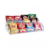 Large 3 Tiers Acrylic Supermarket Shelf,storage Rack,gondola Shelving