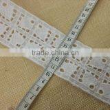 Cotton Fabric Base Emboridery Lace for Ladies Top Neckline -- H1660 thumbnail-3