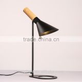 a table lamp for bedroom /study wooden finish steel E27*1 table lamps china supplier                        
                                                Quality Choice