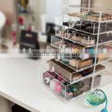 Customized Clear Diamond Premium Handles Acrylic Organizer Storage Furniture Drawers for Organization thumbnail-3