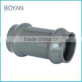 BOYAN Taizhou Plastic Pipe Fitting for Irrigation Pvc Two Faucet Coupling With Rubber Ring thumbnail-2