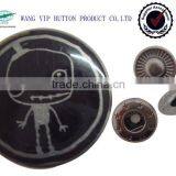 14mm Fashion Customer Design Metal Spring Snap Button for Chrild Clothing