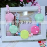 2014 new design colorful wholesale chunky statement necklace in china