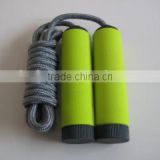 Jump rope with metal rope