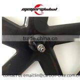 MeyerGlobal Best Quality 700C Chinese 5 Spoke Carbon Track Fixie Wheels Single Speed T800 thumbnail-4