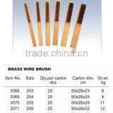 wooden handle brass brush chimney brass wire brush