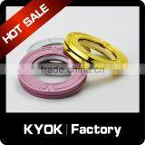 KYOK Natural Metal Drapery Curtain Cafe Pole Rings With Brass Eyelet Set of 8/M,Guestroom Decoration Hanging Curtain Accessories thumbnail-6