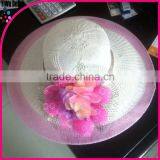 2015 New Design Cheap Fashion Summer Flower Beach Wholesale Wholesale Hat