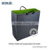 Classical Design Felt Storage Bag / Felt Shopping Basket With Handles thumbnail-1