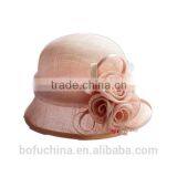 Ladies Church Hats New Fancy Sinamay Church Hats With Flowers thumbnail-4