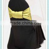YHS#524 Satin Sash With Butterfly Pin Polyester Banquet Wedding Wholesale Chair Cover Sash Bow thumbnail-1