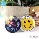 Fashion High Quality Mirror Tin Button/round Makeup Mirror thumbnail-3