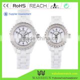 alibaba express OEM 2016 Luxury quartz watch fashion ceramic watch bracelet couple watch