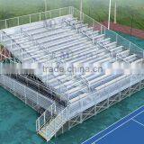 14 Rows Raised Deluxe Used Aluminum Bleachers for Sale With Wheelchair Ramp thumbnail-3