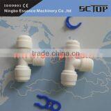 Brass Fittings Pneutop China Factory t Type 3 Way Plastic Air Tube Quick Connector thumbnail-1