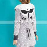Lux Women's Microfleece Printed Bathrobe Woman Sex With Animal Robe thumbnail-1