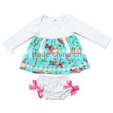 New Baby Girls Clothing Set Children White T-shirt With Green And Tutu Pant Two Pieces Kids Newborn Baby Clothes