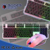 2015 new SADES Light Language keyboard with backlight and 19 non-conflict keys