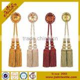 Rayon Fabric Bullion Fringe Tassel Type Decoration Tassel With Golden Yarn thumbnail-1