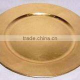 Gold Stainless Steel Charger Plate