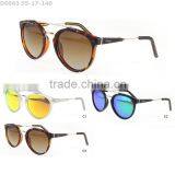 2015 TR90 polaroid sun glasses,new designer round sun glasses with metal temples