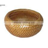 double layers bamboo basket