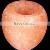 Wholesale Apple Himalayan Rock Salt Tea Light Candle Holders