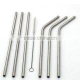 Dia 6mm Length 10.5 Inch 304 Food Grade Stainless Steel Straw Stainless Steel Drinking Straw for Mason Cup thumbnail-2