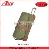 2016 Wholesale large duffel bag with wheels canvas large duffel bag