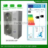 Ambient -25C winter 55C heating room save 75% power 12KW/19KW 35KW air source heat pump