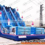 Backyard Rental Discount and Cheap Castle Inflatable Slide, Double Lane Slides