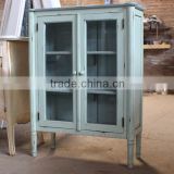 Antique Display Glass Cabinets With Painted Finish, Camile Series