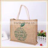 Wholesale Cheap Printed Jute Bag , Jute Shopping Bag , Jute Wine Bag thumbnail-2
