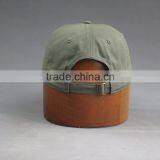 Hi Quality Custom 6-panel Cotton Twill Baseball Cap With PU Badge thumbnail-4