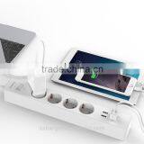ORICO Overload Over Voltage Over Current Short Circuit Protected 4 Gang 4 USB Extension Socket Usb eu With Surge Protector thumbnail-6