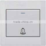 Best Quality Wenzhou Factory Pure White Big Push Button Electrical Door Bell Wall Switch
