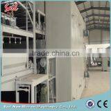 Nonwoven multi-function fabric drying oven spraying bonding line