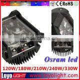 Optic Lens 4d Led Light Bar 90w for Osram 18 x 5 Watt High Power Led Driving Light Bars 9.25 Inch