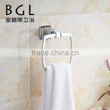 Simple Modern Square Pillar Design Zinc Alloy Chrome Bathroom Accessory Set Towel Ring