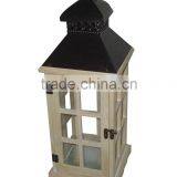 Brown Wooden Lanterns Black Top Iron Popular Styles thumbnail-2