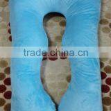 U Shape Contoured Body Pregnancy Maternity Pillow With Zippered Cover