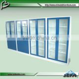 High Quality Lab Furniture Glass Door Metal Storage Cabinet