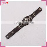 Wholesale Leather Engravable Bracelets Adjustable Length, Bracelets and Bangles for Big Wrist thumbnail-2